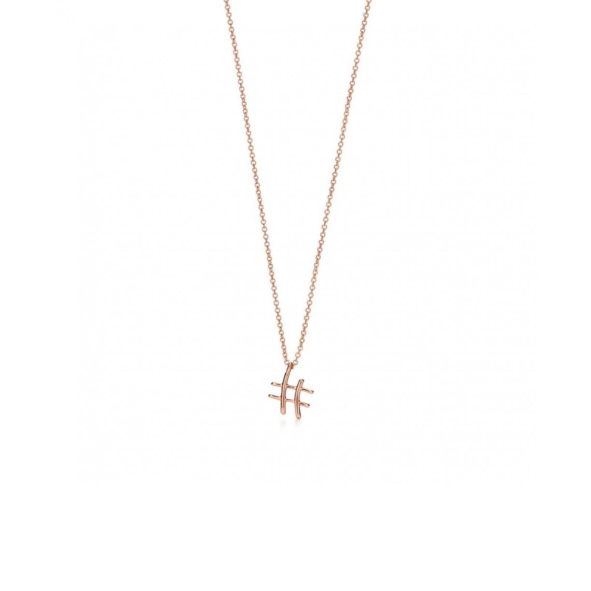 TIFFANY PALOMAS GRAFFITI SMALL HASHTAG PENDANT 68483549